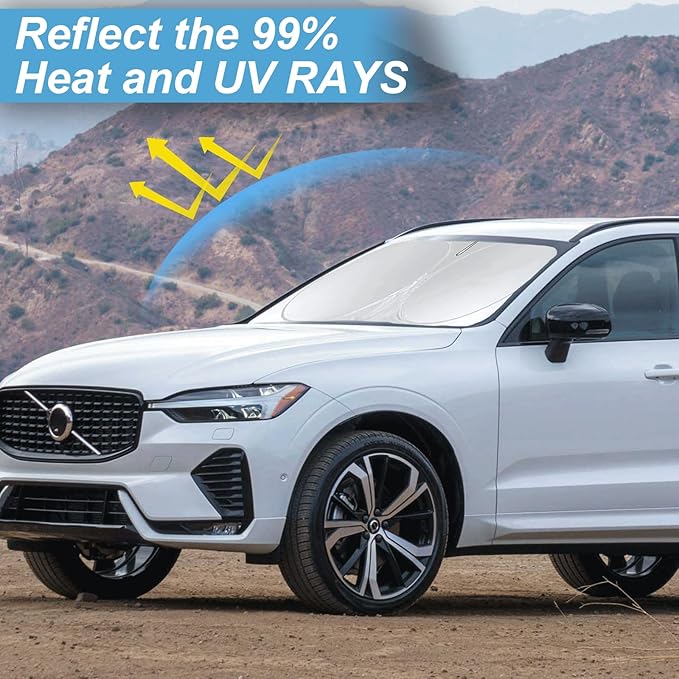 Custom Fit XC60 Windshield Sunshade - Image 2