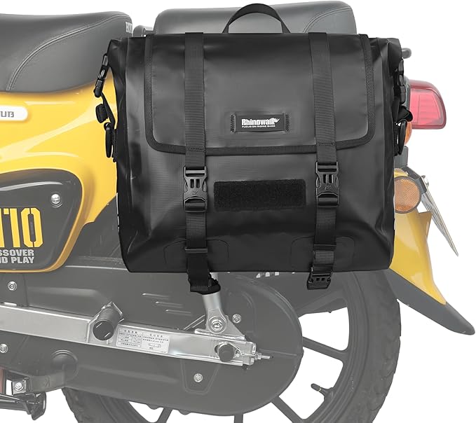 Rhinowalk Motorcycle Saddlebags, Waterproof Saddlebags, Quick Release 15L by Rhinowalk