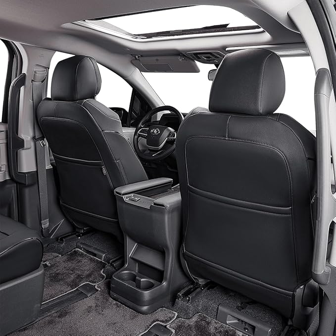EKR Sienna Seat Covers for Toyota Sienna XLE, 7-Passenger Seating, 2nd Row - Image 4