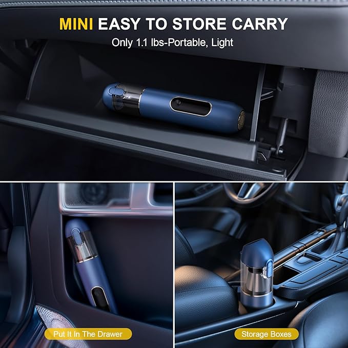 Car Cordless Handheld Vacuum, 13000PA Suction, 4-in-1 Blow & Suction, - Image 9