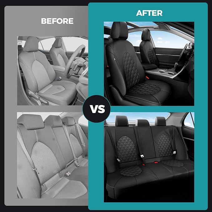 for Toyota Camry Seat Covers LE SE SE Nightshade 2018 2019 2020 2021 2022 2023 - Image 6