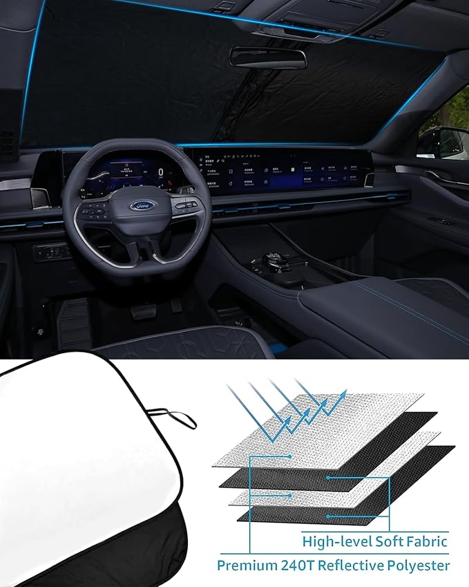 2025 Upgrade Front Windshield Sunshade fit - Image 5