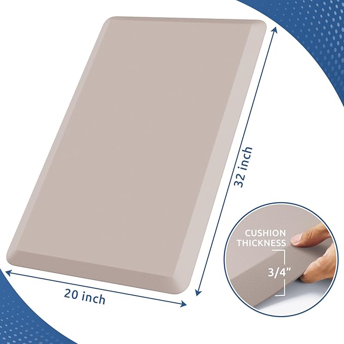 KitchenClouds Kitchen Mat Cushioned Anti Fatigue Rug 20"x32" Waterproof - Image 2