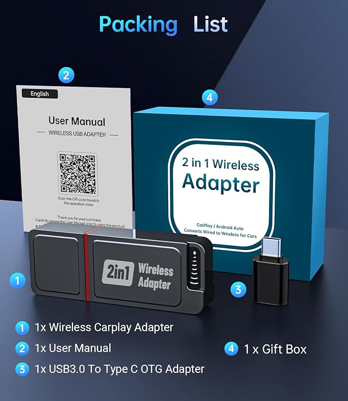 Wireless Carplay Adapter, 2025 Upgrade Mini USB Design - Image 9