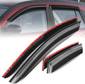 Auto Dynasty Set of 4 Carbon Fiber Pattern Window Visors Compatible by AutoDynasty
