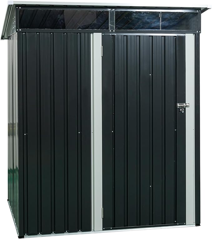 Metal 5x3 FT Garden Storage Shed, Outdoor Small Shed - Image 8