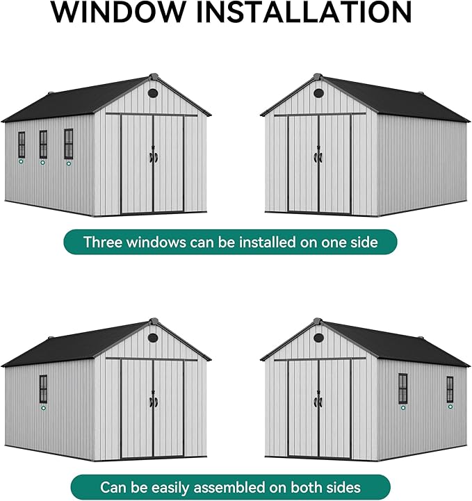 YITAHOME 8x16 FT Outdoor Storage Shed - Image 9
