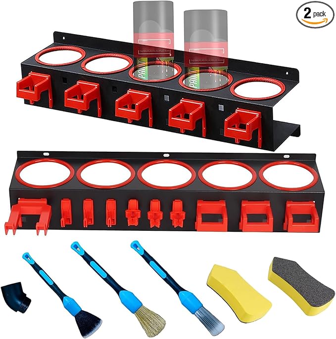 Spray Bottle Holders, Spray Bottle Rack Storage, Wall Mounted Spray Paint Can by YTCYKJ