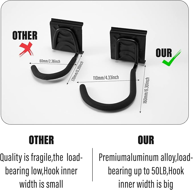 Sinoer Bike wall mount, Bicycle Wall Bracket - Image 3