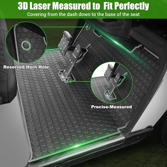 EZGO TXT Golf Cart Full Coverage Floor Liner Mat, fits EZGO TXT, Express S4 - Image 3