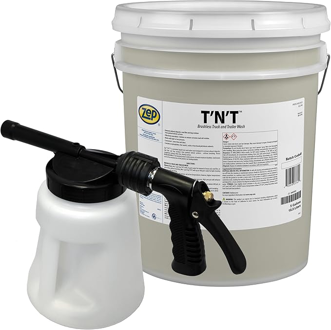 Zep TNT Brushless Truck and Trailer Wash Concentrate 5 Gal Model 481 Foamer 96 - Image 8