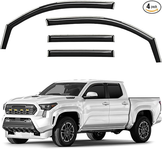 Window Deflectors Smoke Tinted in-Channel Side Window Vent Visor Deflectors by Unknown