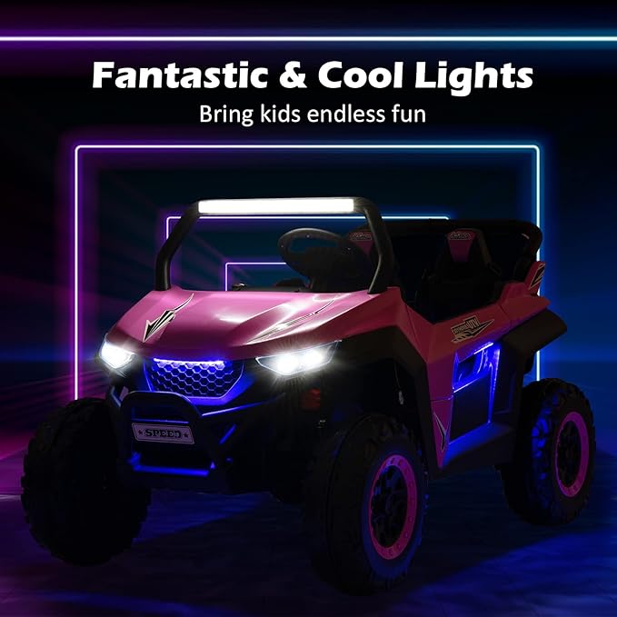 Costzon 2-Seater Ride on Car for Kids, 12V Kid' Electric Vehicles w/Remote - Image 2