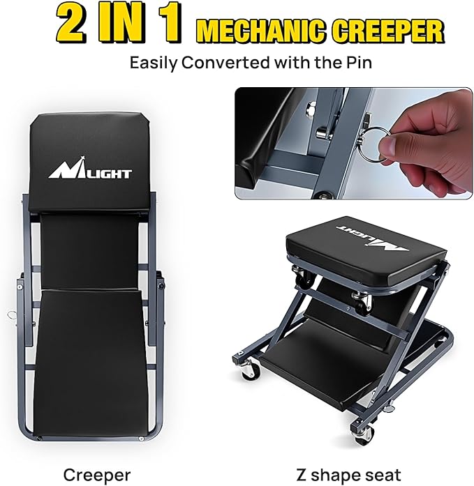 Nilight 36" Z Creeper - Image 4