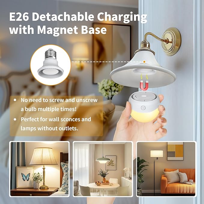 HISTAR Rechargeable Light Bulbs, 2500mah Battery Light Bulbs - Image 2