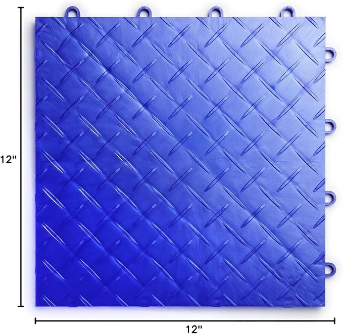 Big Floors RaceDeck Diamond Plate Design, Durable Interlocking Modular Garage - Image 8