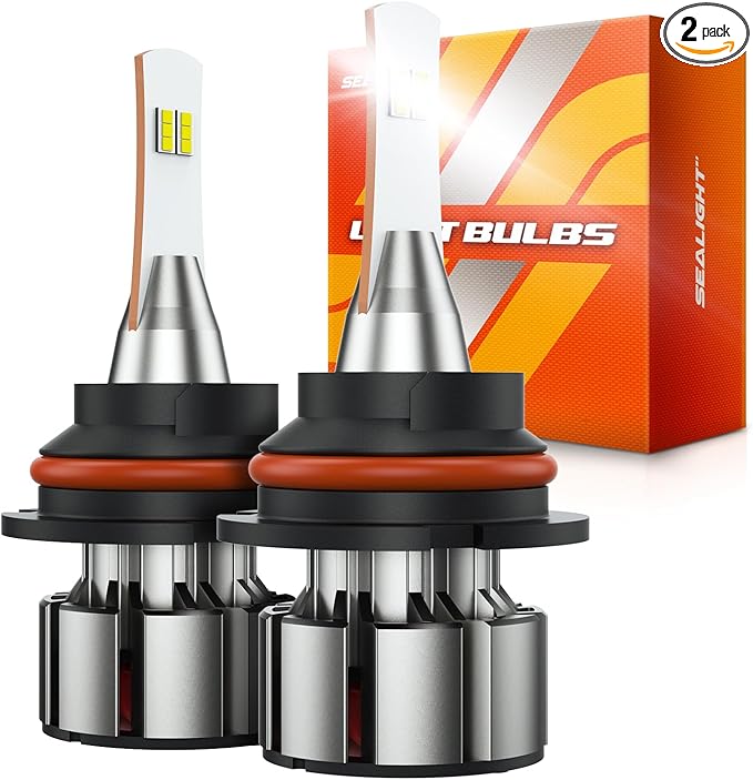 SEALIGHT 9004 Bulbs 36000LM Brighter, L2 9004 HB1 Dual Lights by SEALIGHT