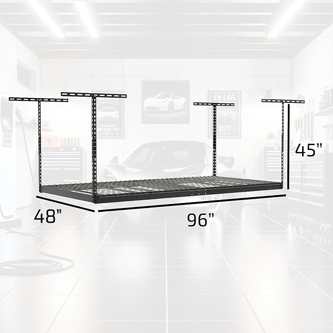 2-Pack 4 x 8 MonsterRax Overhead Garage Storage Rack, Ceiling Racks - Image 6