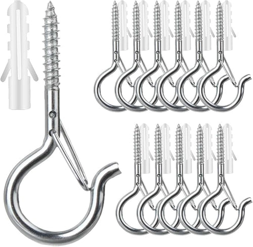 12 PCS Q-Hanger Hooks, Screw Hooks by FSAH