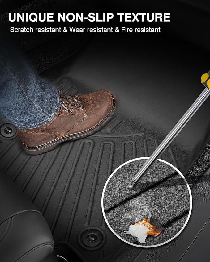 Powerty Floor Mats for 2022-2025 Hyundai Ioniq 5 Limited Only Accessories Liner - Image 6