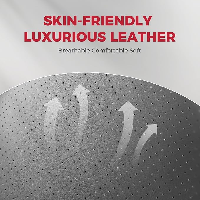 FREESOO Car Seat Covers Full Set, Waterproof Automotive Seat Covers, Leather - Image 6