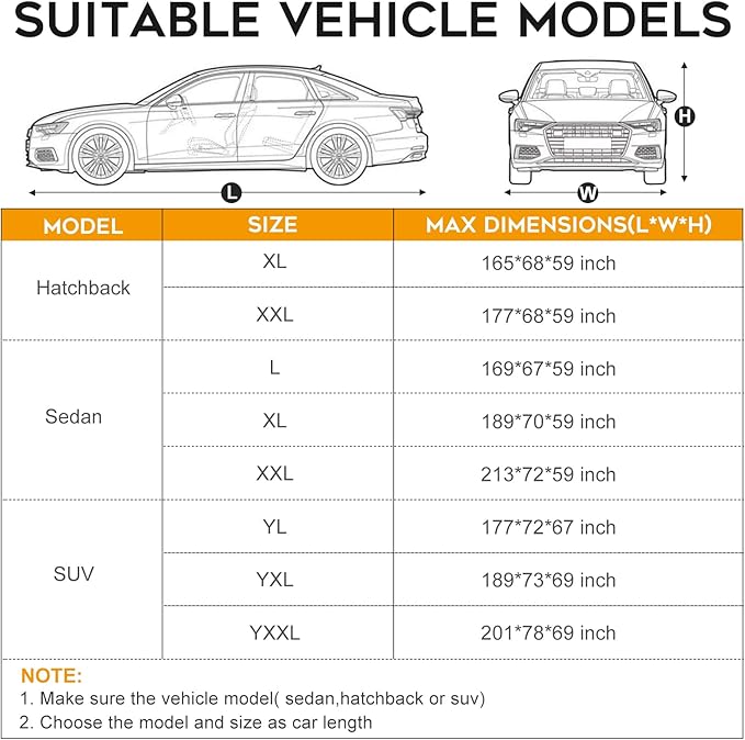 Hatchback Car Cover Waterproof All Weather - Image 2