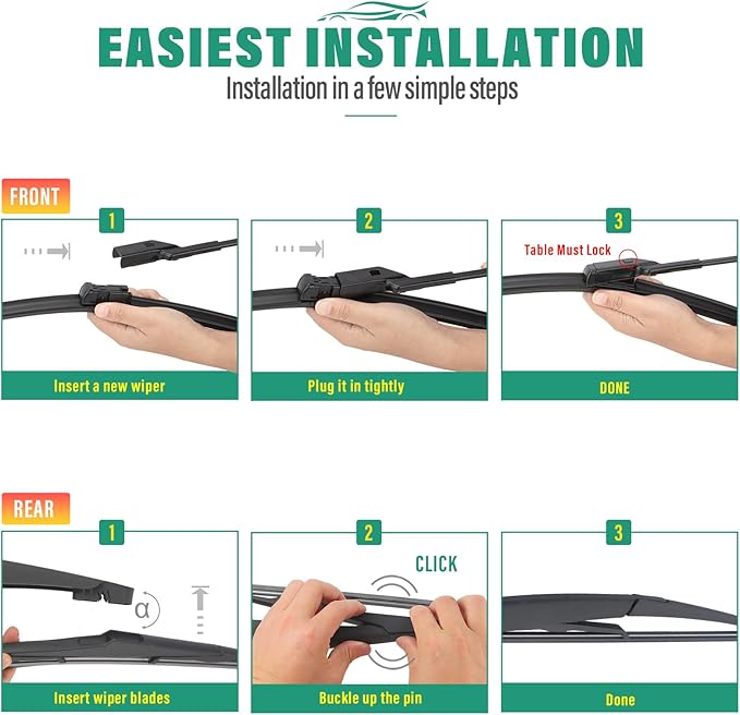 26" 15" 12" Windshield Wiper Blades Replacement - Image 8