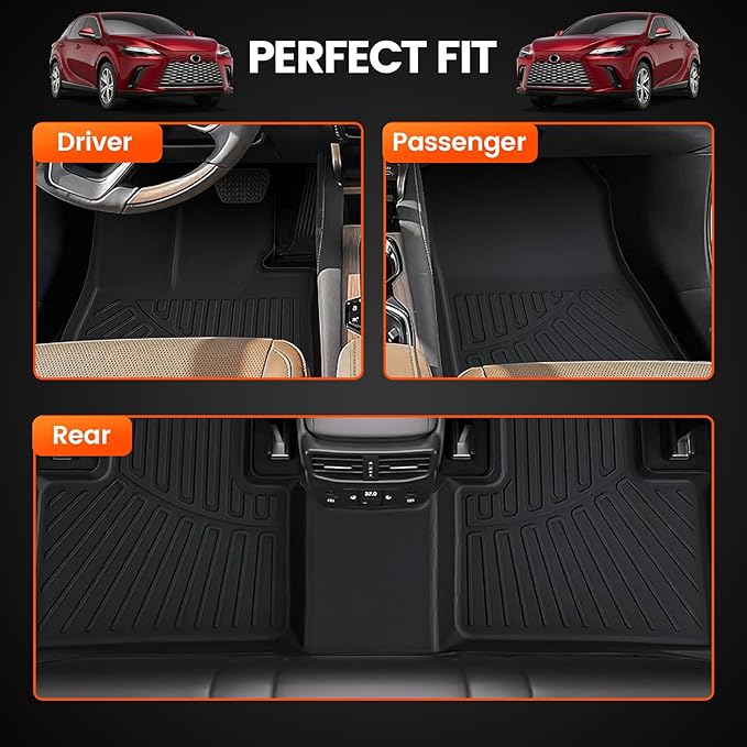 KMF Custom Fit Floor Mats for Lexus RX 2025 2024 2023 Accessories RX350 RX350h - Image 5