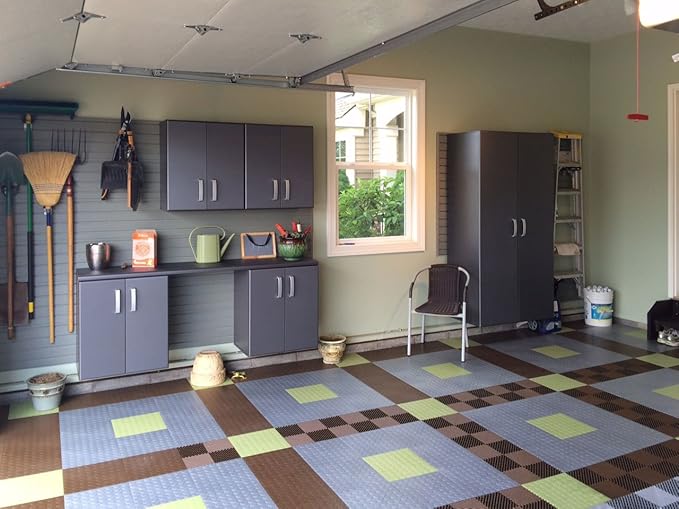 RaceDeck CircleTrac, Durable Interlocking Modular Garage Flooring Tile - Image 2