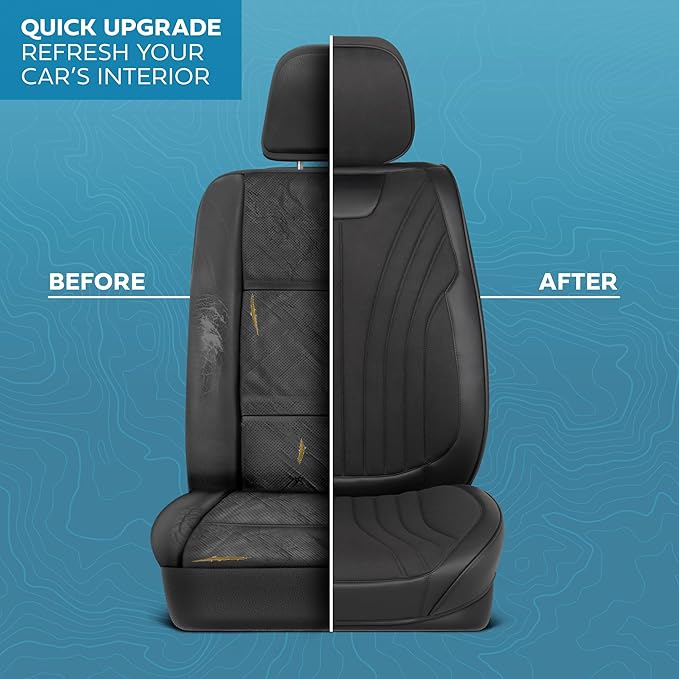 Elite Edition Faux Leather & Suede Seat Covers - Image 6
