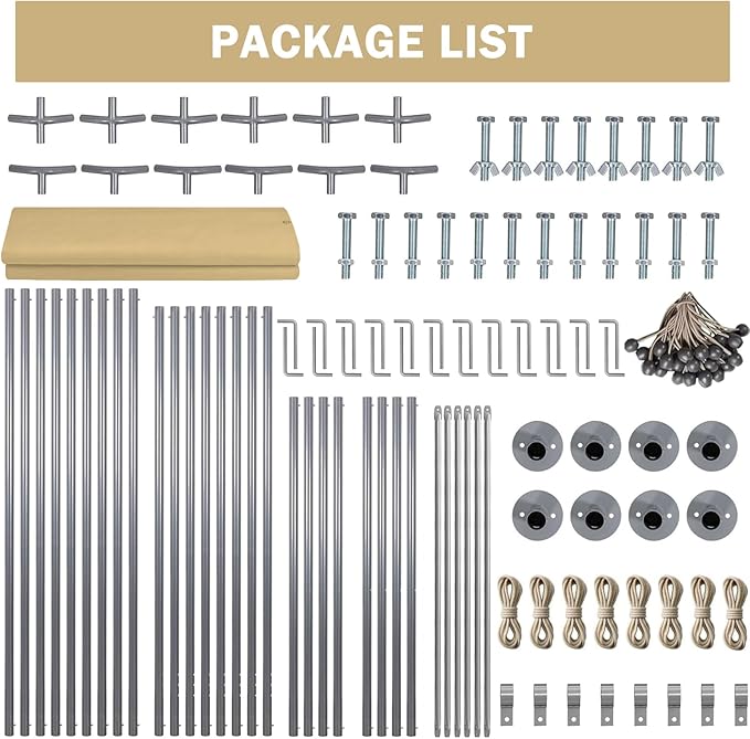 12x20ft Heavy Duty Carport Outdoor Car Canopy UV Resistant Waterproof Party - Image 7