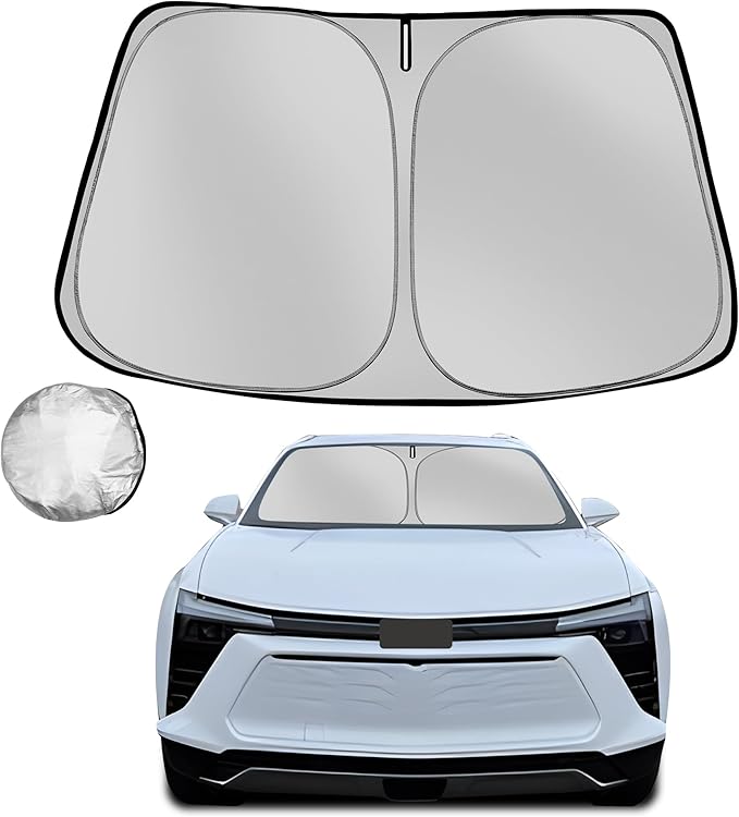 Windshield Sun Shade for 2024-2025 Che-vrolet/Chevy Blazer EV Foldable Sun by Fonowka