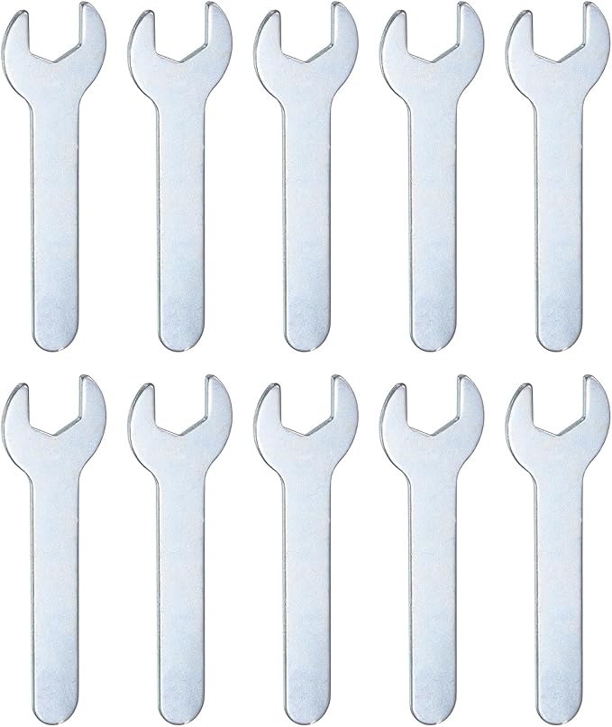 HARFINGTON 10pcs Small Wrench 11x70x1.5mm Metric U-Shaped Single Open Ended by HARFINGTON