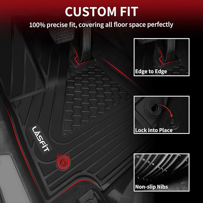 LASFIT Floor Mats Fit for Lexus 2025 2024 2023 2022 NX/NX250/NX350, All Weather - Image 2