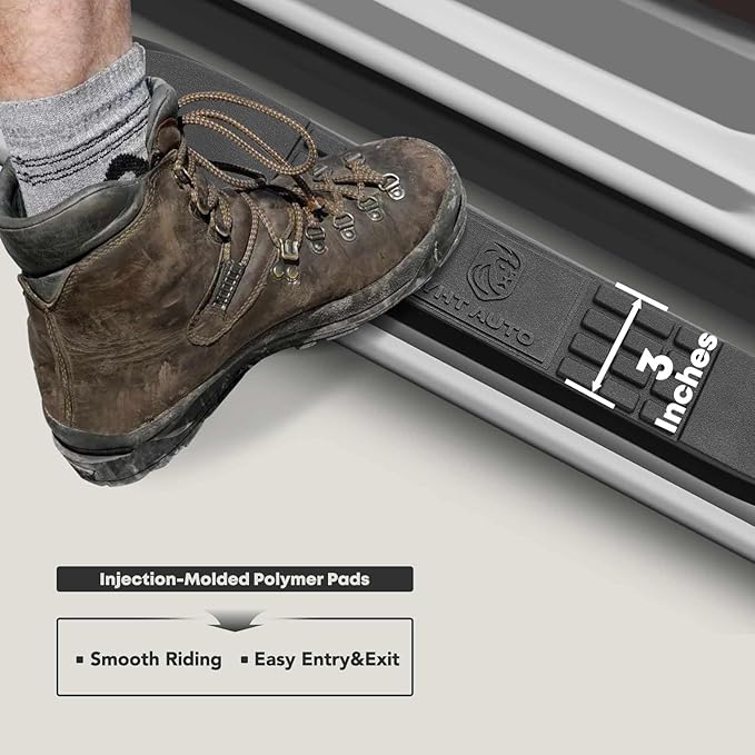 YHTAUTO 3 Inch Running Boards Side Step Bars Fit - Image 3