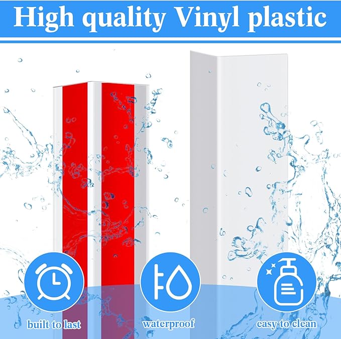 Sasylvia 20 Pcs Wall Corner Protector Guards, 3/4 x 48 Inches Self Adhesive - Image 3