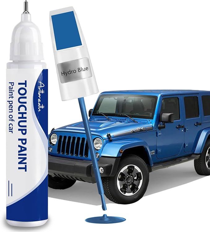 Hydro Blue Touch Up Paint for JEEP-Exact Match–Chips and Nicks Car Paint by Artbreath