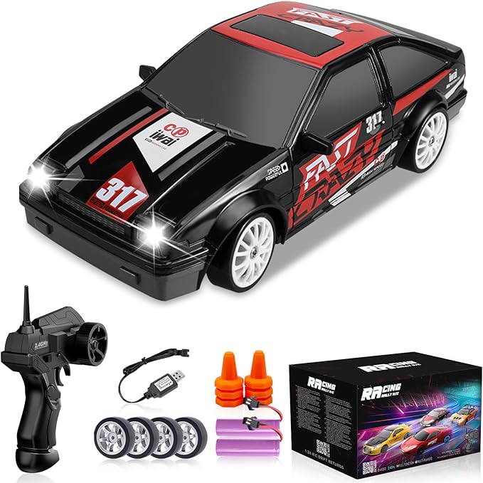Remote Control Car 1/24 2.4GHz 4WD RC Drift Car, High Speed Drifting RC Cars by YUANPLAN
