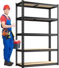 REIBII 2020LBS Storage Shelves 5 Tier Garage Shelving Heavy Duty Adjustable by REIBII