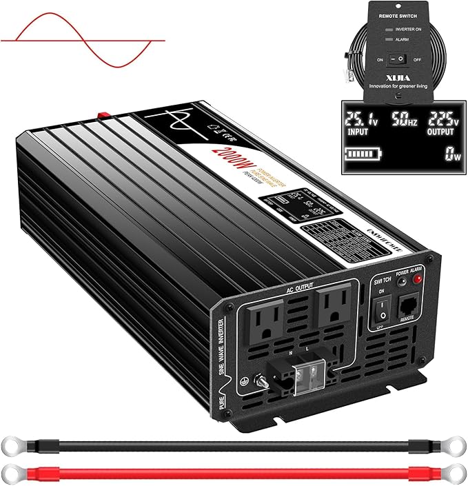 Xijia Pure sine Wave Inverter 2000W 48 Volt dc to 120 Volt ac Inverter rv by XIJIA