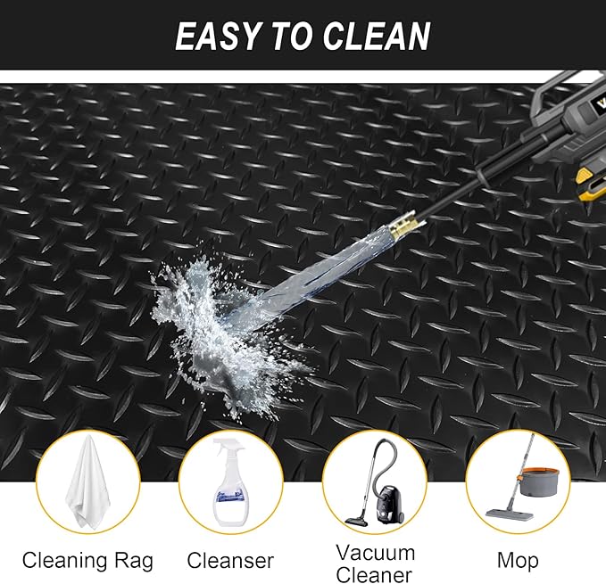 7.5x25 FT Garage Floor Mat, 2.8mm Thickened Flooring Roll - Image 5