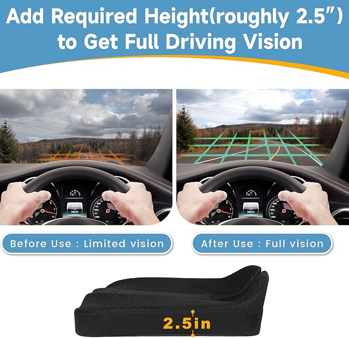 Heightening Truck Seat Cushion for Broader Vision, Car Seat Cushion for Car - Image 2