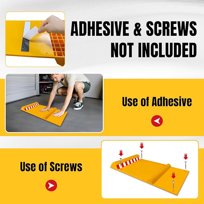 2 Pack Parking Mats for Garage Floors, 21.6" x 11" x 1.9" Heavy Duty Garage Car - Image 5