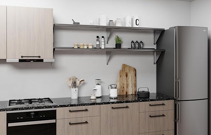 AmGood 72" Long X 12" Deep Stainless Steel Wall Shelf | NSF Certified | - Image 7