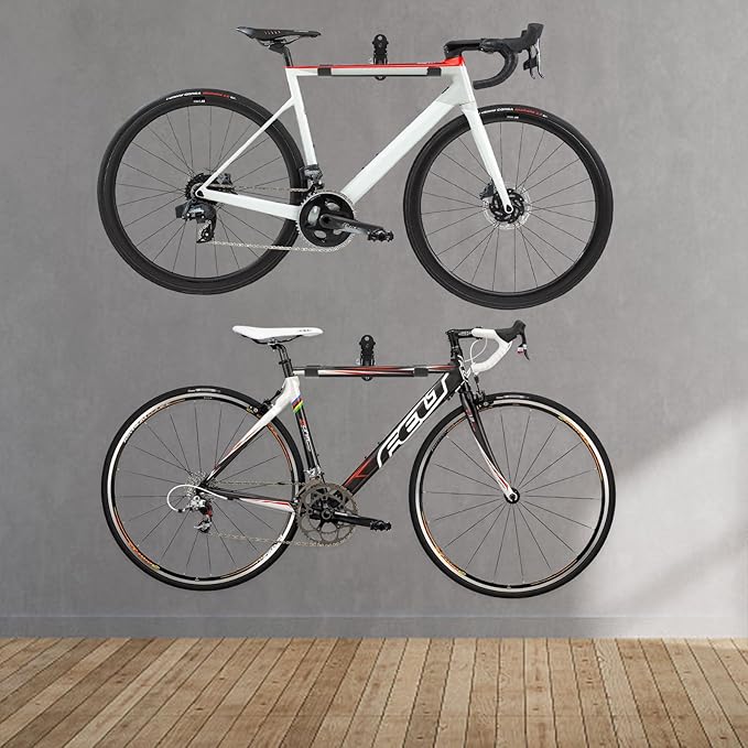 Bike Wall Mount, Horizontal Bicycle Indoor Storage Rack Foldable and Extendable - Image 7
