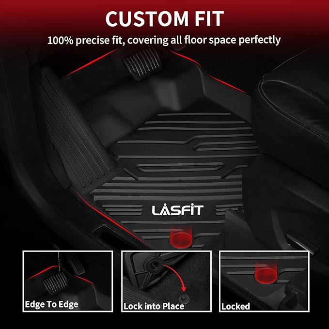 LASFIT Floor Mats for Ford Edge 2015-2024 SE/SEL/SEL - Image 2