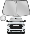 Windshield Sun Shade for 2019-2025 Dodge Ram 1500 Crew Cab, Mega Cab Pickup by Fonowka