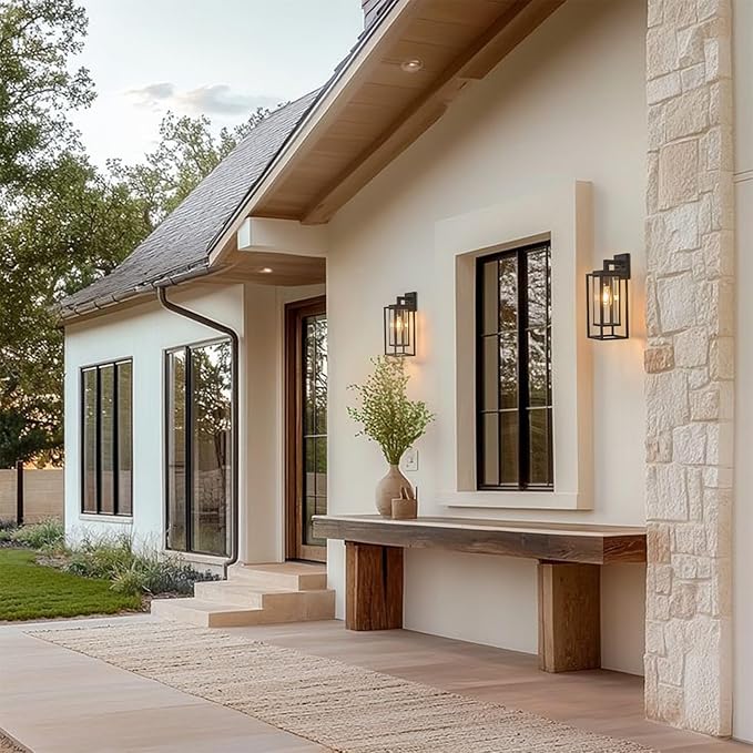 18" Outdoor Wall Light Fixtures Waterproofed Exterior Lantern W/Sturdy - Image 2