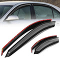 Auto Dynasty Set of 4 Carbon Fiber Pattern Window Visors Compatible by AutoDynasty