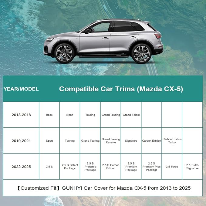 Premium Car Cover Custom Fit Mazda CX-5 CX5, 16 Layers Heavy Duty Car Cover - Image 5